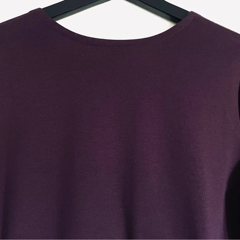 Lands' End Ponte Faux Wrap Mini Dress Size S (6 - 8) EUC - Picture 9 of 12